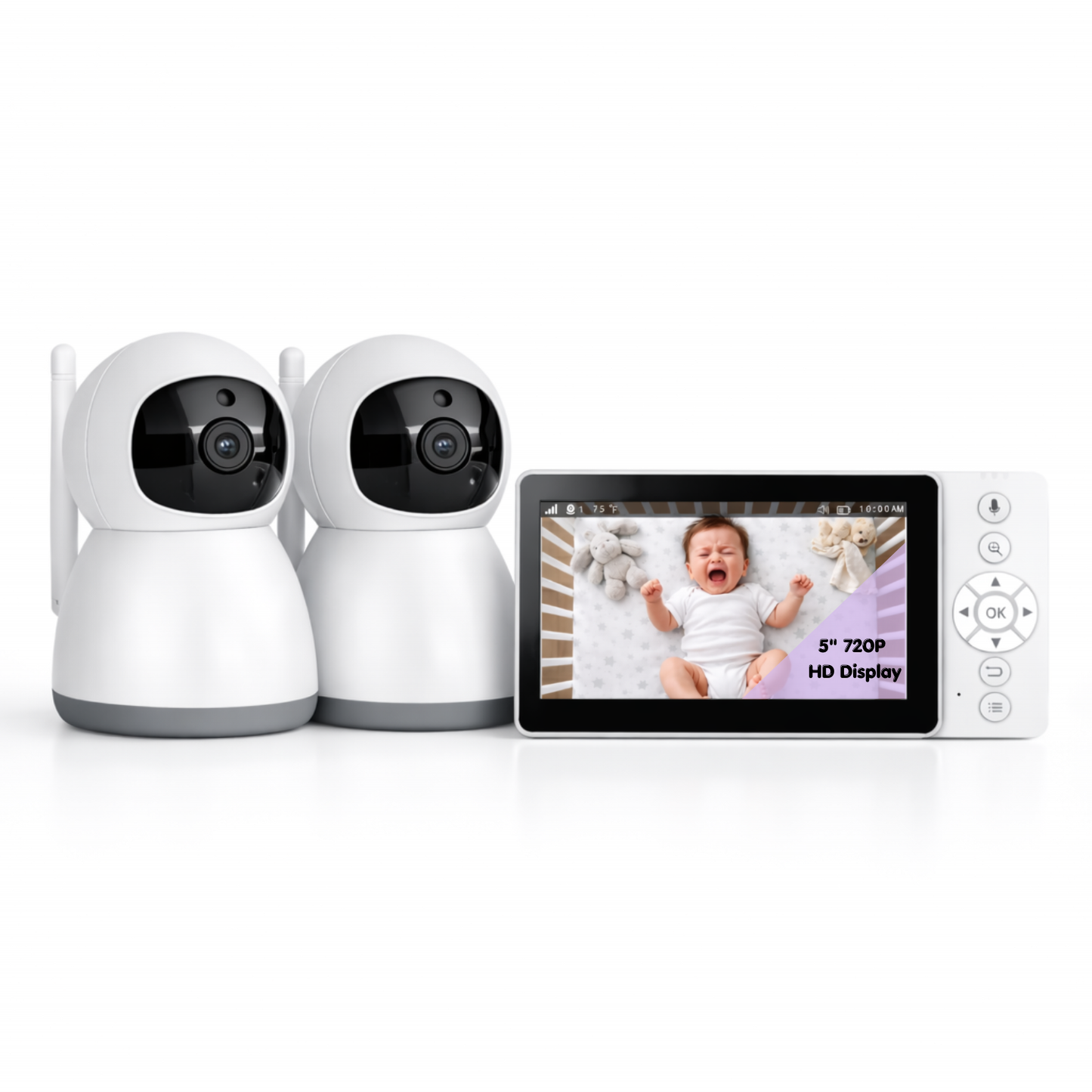 ChrisCare 720P No-Wi-Fi Baby Monitor