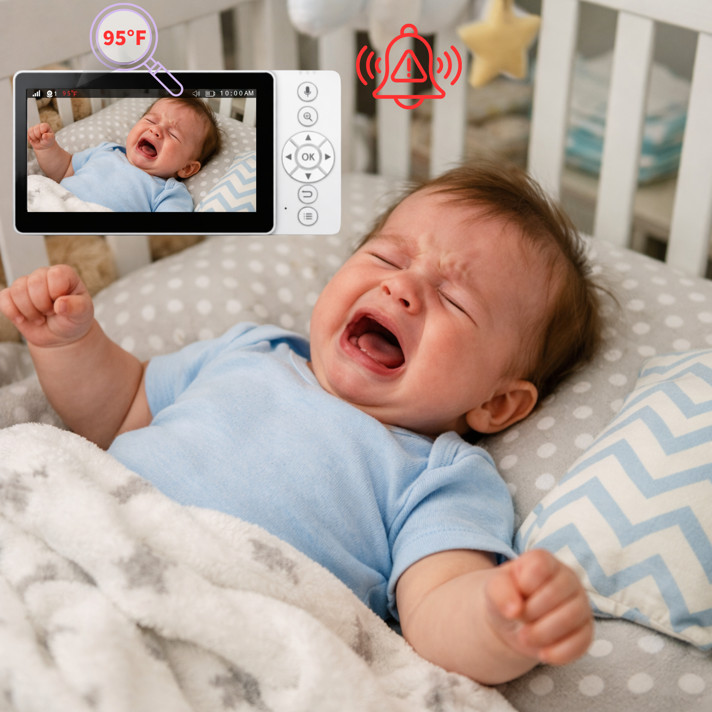 Temperature alert feature